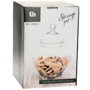 Конфетница с крышкой Preston 31 см, стекло Koopman фото 2