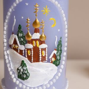 Декоративная свеча Рождественская ночь 13 см Омский Свечной фото 3