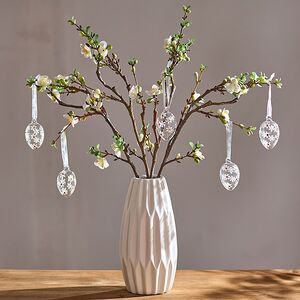 Декоративные пасхальные яйца - Summer Daisies 6 см, 5 шт, подвеска Winter Deco фото 3