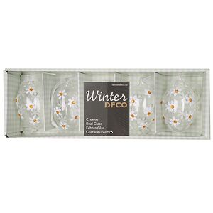 Декоративные пасхальные яйца - Summer Daisies 6 см, 5 шт, подвеска Winter Deco фото 6