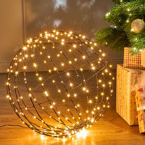 Светодиодный шар Cielo Stellato 40 см, 260 теплых белых LED ламп, таймер, IP44 Winter Deco фото 1