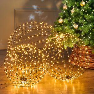 Светодиодный шар Cielo Stellato 40 см, 260 теплых белых LED ламп, таймер, IP44 Winter Deco фото 4
