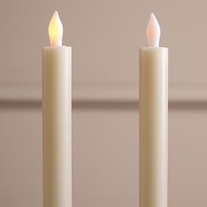 Столовые светодиодные свечи Homely Light 25 см кремовые, 4 шт, на батарейках, IP20 Winter Deco фото 6