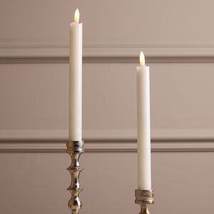 Столовые светодиодные свечи Homely Light 24 см кремовые, 2 шт, на батарейках, IP20
