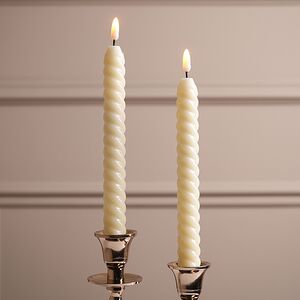 Светодиодные витые свечи Homely Light 25 см, 2 шт, на батарейках, IP20