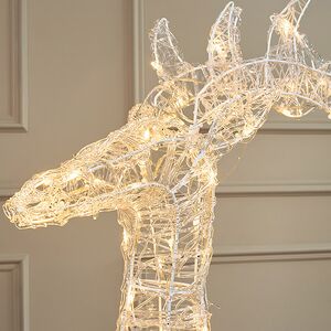 Светодиодный Олень Винсент 120 см, 150 теплых белых LED ламп, с холодным мерцанием, акрил, IP44 Winter Deco фото 2