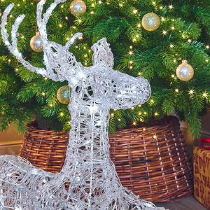 Светодиодная фигура Олени - Помощники Санты 49-90 см, 300 холодных белых LED ламп, акрил, IP44 Winter Deco фото 4