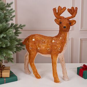 Светодиодный Олень Малыш Бакли 63 см, 80 теплых белых LED ламп, акрил, IP44 Winter Deco фото 7