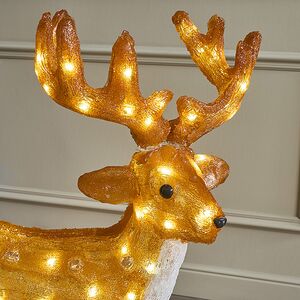 Светодиодный Олень Энико 81 см, 100 теплых белых LED ламп, акрил, IP44 Winter Deco фото 2