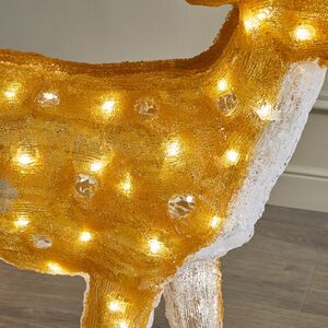 Светодиодный Олень Энико 81 см, 100 теплых белых LED ламп, акрил, IP44 Winter Deco фото 3