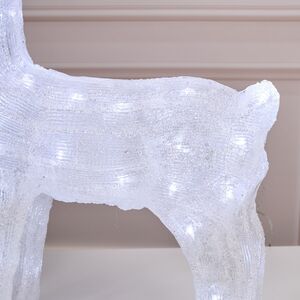 Светодиодная фигура Олень Фейт 62 см, 80 холодных белых LED ламп, акрил, IP44 Winter Deco фото 4