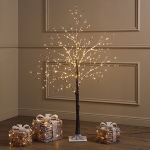 Светодиодное дерево Cunnington 120 см, 300 теплых белых микро LED ламп, IP44 Winter Deco фото 1