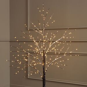 Светодиодное дерево Cunnington 120 см, 300 теплых белых микро LED ламп, IP44 Winter Deco фото 2