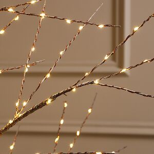 Светодиодное дерево Cunnington 150 см, 400 теплых белых микро LED ламп, IP44 Winter Deco фото 6