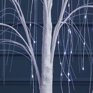 Светодиодное дерево Ива Basildon 120 см, 140 холодных белых микро LED ламп, IP44 Winter Deco фото 5