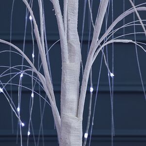 Светодиодное дерево Ива Basildon 120 см, 140 холодных белых микро LED ламп, IP44 Winter Deco фото 4