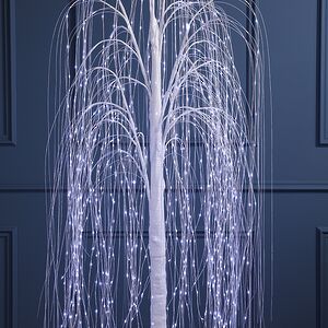 Светодиодное дерево Ива Basildon 180 см, 864 холодных белых микро LED ламп, IP44 Winter Deco фото 5