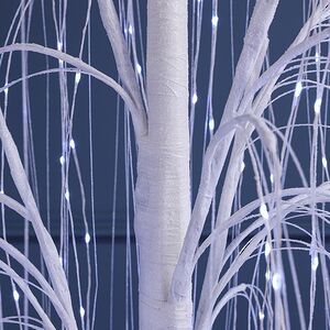 Светодиодное дерево Ива Basildon 180 см, 864 холодных белых микро LED ламп, IP44 Winter Deco фото 6