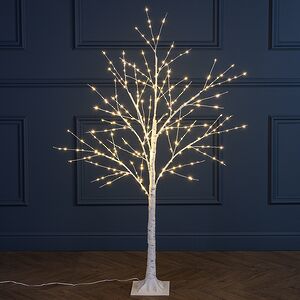 Светодиодное дерево Березка заснеженное 120 см, 300 теплых белых LED ламп, IP44 Winter Deco фото 3