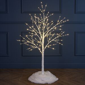 Светодиодное дерево Березка заснеженное 120 см, 300 теплых белых LED ламп, IP44 Winter Deco фото 9