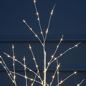 Светодиодное дерево Березка заснеженное 120 см, 300 теплых белых LED ламп, IP44 Winter Deco фото 2