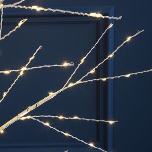 Светодиодное дерево Березка заснеженное 120 см, 300 теплых белых LED ламп, IP44 Winter Deco фото 6