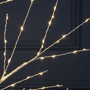 Светодиодное дерево Березка Balbeggi заснеженное 150 см, 400 теплых белых LED ламп, IP44 Winter Deco фото 7
