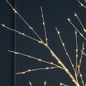 Светодиодное дерево Березка Balbeggi заснеженное 210 см, 750 теплых белых LED ламп, IP44 Winter Deco фото 4