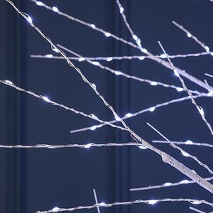 Светодиодное дерево Березка Balbeggi заснеженное 210 см, 750 холодных белых LED ламп, IP44 Winter Deco фото 4