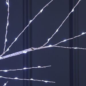 Светодиодное дерево Березка Balbeggi заснеженное 210 см, 750 холодных белых LED ламп, IP44 Winter Deco фото 8