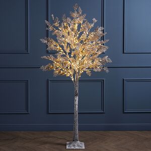 Светодиодное дерево Орешник - Warlington 150 см, 240 теплых белых LED ламп, IP44