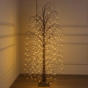 Светодиодное дерево Ива Birmingham 150 см, 624 теплых белых LED ламп, IP44