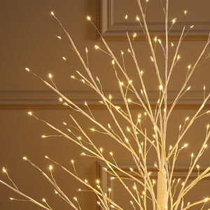 Светодиодное дерево Edinburgh 120 см, 288 теплых белых LED ламп с мерцанием, IP44 Winter Deco фото 4