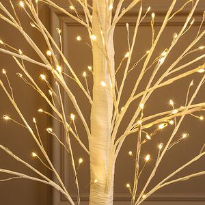 Светодиодное дерево Edinburgh 120 см, 288 теплых белых LED ламп с мерцанием, IP44 Winter Deco фото 5