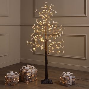 Светодиодное дерево Glenrothes 120 см, 150 теплых белых LED ламп, IP44 Winter Deco фото 1