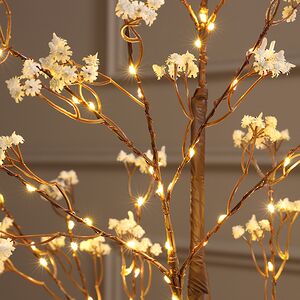 Светодиодное дерево Glenrothes 120 см, 150 теплых белых LED ламп, IP44 Winter Deco фото 6