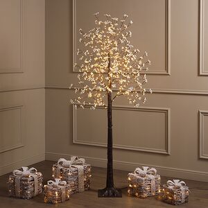 Светодиодное дерево Glenrothes 180 см, 400 теплых белых LED ламп, IP44 Winter Deco фото 1