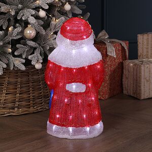 Светодиодная фигура Дед Мороз 52 см, 80 холодных LED ламп, IP44 Winter Deco фото 4