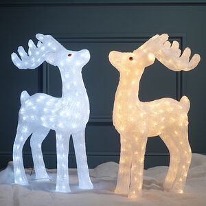 Светодиодная фигура Олень Эклер 74 см, 160 теплых белых LED ламп, IP44 Winter Deco фото 6