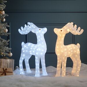 Светодиодная фигура Олень Эклер 74 см, 160 теплых белых LED ламп, IP44 Winter Deco фото 5
