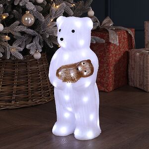 Светодиодная фигура Медведь с Малышом 45 см, 50 холодных белых LED ламп, IP44 Winter Deco фото 3