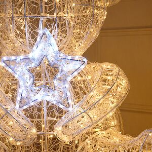Светодиодный медведь Стабби 120 см, 584 теплых белых LED ламп, IP67 Winter Deco фото 3