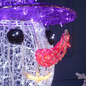 Светодиодный Снеговик Стаффи 180 см, 792 холодных белых LED лампы, IP67 Winter Deco фото 8