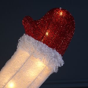 Светодиодная фигура Снеговик - Пожелание Счастья 180 см, 200 теплых белых LED ламп, IP44 Winter Deco фото 8