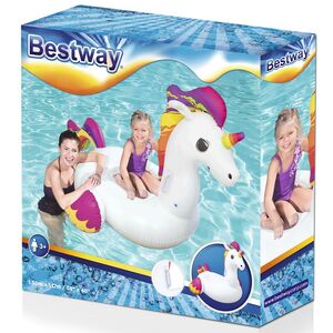 Надувная игрушка для плавания Единорог розовый 155*119 см Bestway фото 8
