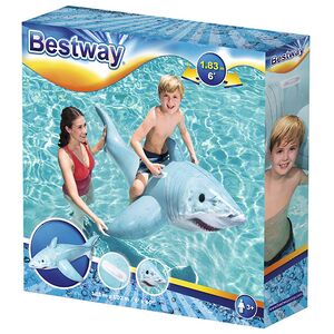 Надувная игрушка для плавания Акула 183*102 см Bestway фото 8