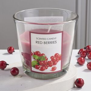 Ароматическая свеча Red Berries 8 см, в стеклянном стакане Koopman (Купман) фото 3