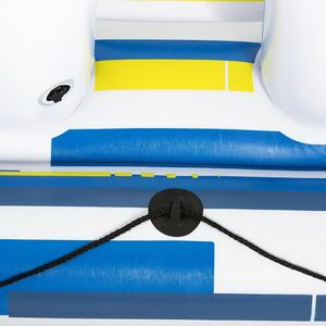 Надувной матрас-остров с навесом Tropical Breeze 373*264 см синий Bestway фото 3