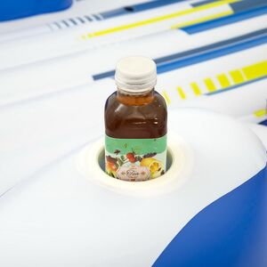 Надувной матрас-остров с навесом Tropical Breeze 373*264 см синий Bestway фото 5