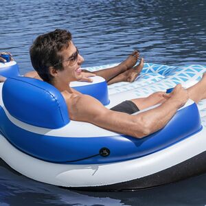 Надувной матрас-шезлонг Indigo Wave 183*176 см, двухместный Bestway фото 4